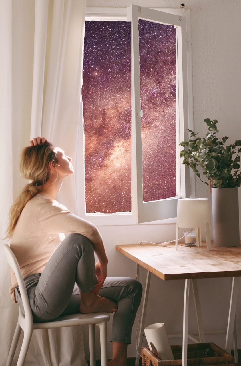 Reconnect with Who You Are Woman thinking about her life